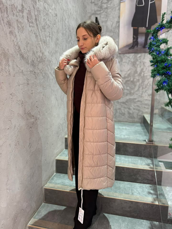 JTTW659 -110  Kurtka FAN LEATHER gołębi