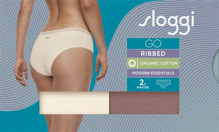 Sloggi GO Ribbed Hipster C2P/M003  majtki