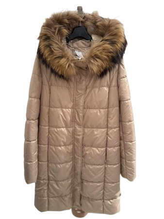 JTTW474-100-1  Kurtka FAN  LEATHER beż