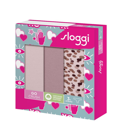 Sloggi GO Crush String C3P /V001  Majtki