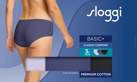 Sloggi Basic Midi C3P/V019  Majtki