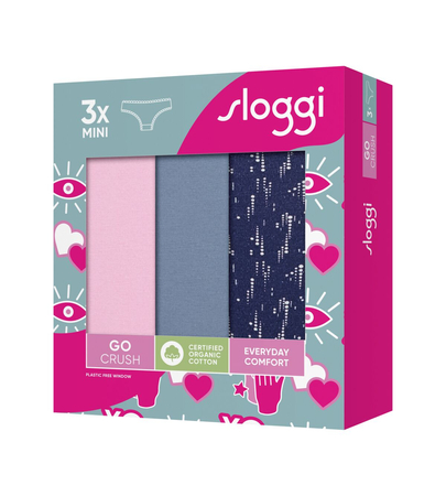 Sloggi GO Crush Mini C3P /V004  Majtki