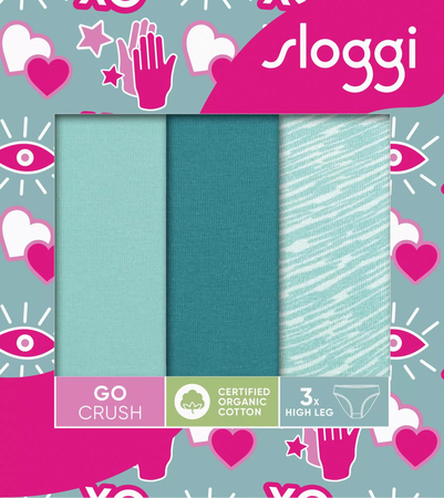 Sloggi GO Crush High Leg C3P /V007  Majtki