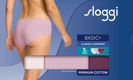 Sloggi Basic Midi C3P/V013  Majtki