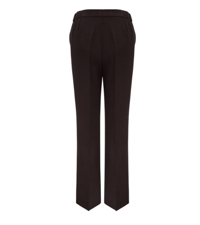 80974 KMX Spodnie garniturowe na kant -brązowe