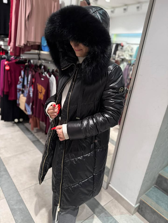 JTTW660-95  Kurtka FAN LEATHER czarna