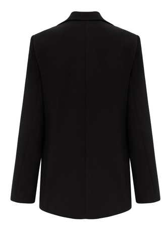 10855 KMX Klasyczna marynarka na jeden guzik - czarna