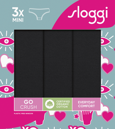 Sloggi GO Crush Mini C3P /0004  Majtki