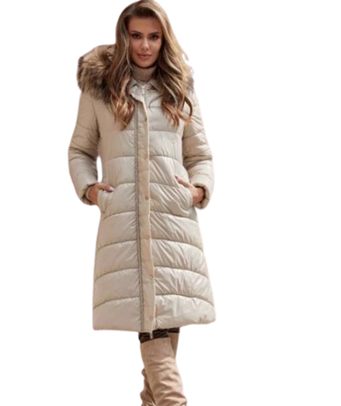 JTTW580 -105SKJ  Kurtka FAN LEATHER beż