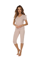 880 HAZEL beż koronka  Piżama DE LAFENSE