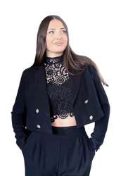 BACAN   Żakiet czarny JERSA