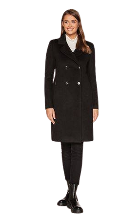 KARINA czarny  Płaszcz PASSERO