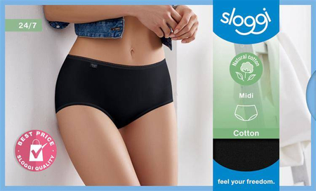 Sloggi 24/7 Cotton H Midi /04 majtki 