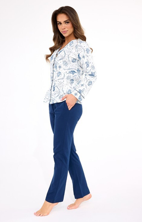 682/445 KRISTIN  granatowa Piżama CORNETTE