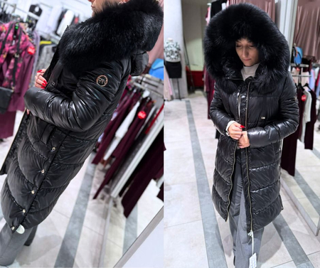 JTTW579-100  Kurtka FAN LEATHER czarna