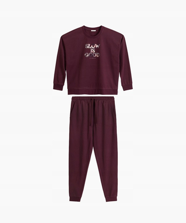 NLP-499 bordo  Piżama ATLANTIC