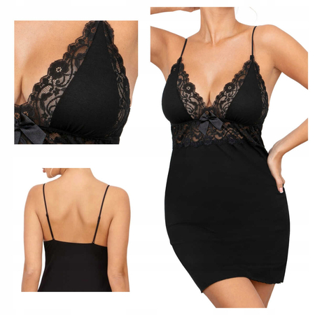 ALLY czarna  Koszula DONNA