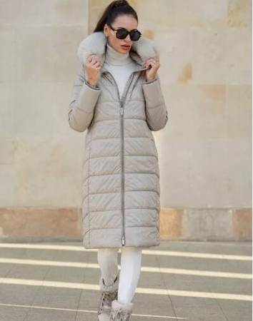 JTTW659 -110  Kurtka FAN LEATHER gołębi