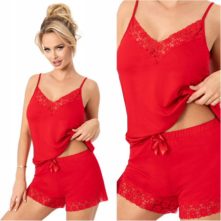 NIKI czerwona  Piżama DONNA