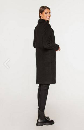 KARINA czarny  Płaszcz PASSERO