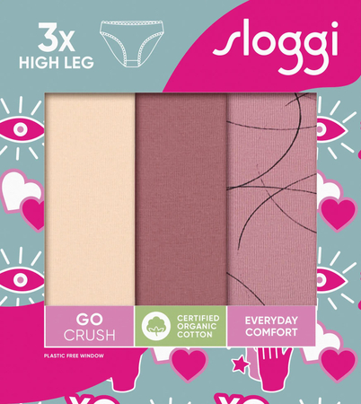 Sloggi GO Crush High Leg C3P /V002 Majtki
