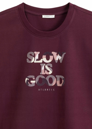 NLP-499 bordo  Piżama ATLANTIC