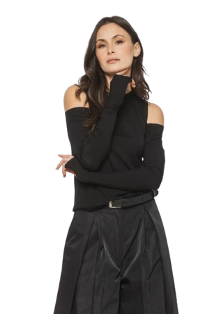 R1-01320  Bluzka z odkrytymi ramionami BIALCON