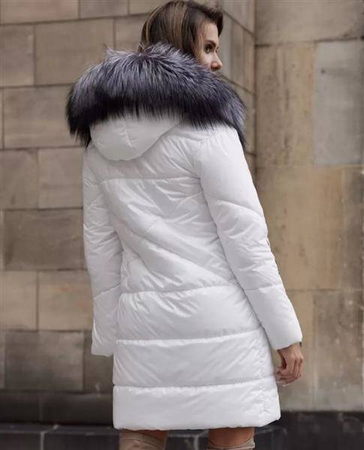 JTW521-95   Kurtka FAN LEATHER biały