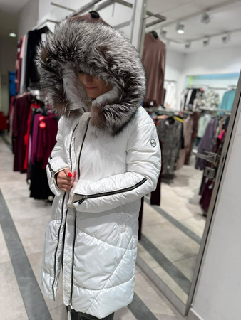 JTW521-95   Kurtka FAN LEATHER biały