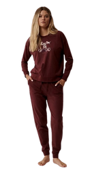 NLP-499 bordo Piżama ATLANTIC