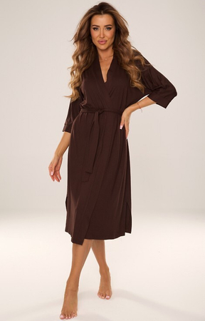 942 VISA  czekoladowy Szlafrok DE LAFENSE