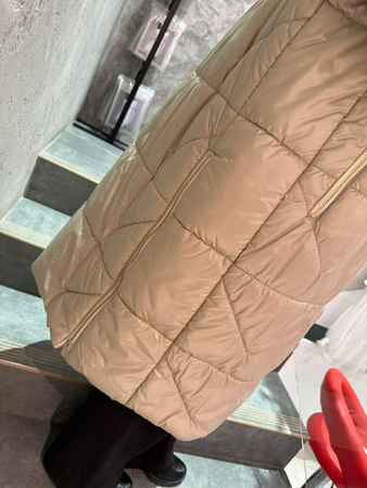 JTTW577-100-1  Kurtka FAN LEATHER perłowy beż