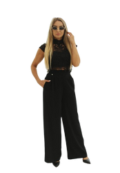 GRETA Bluzka czarna JERSA