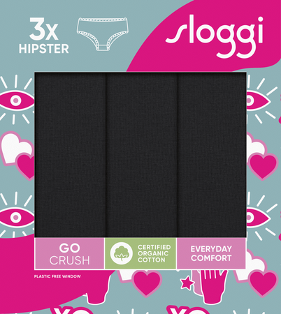 Sloggi GO Crush Hipster C3P /0004 Majtki